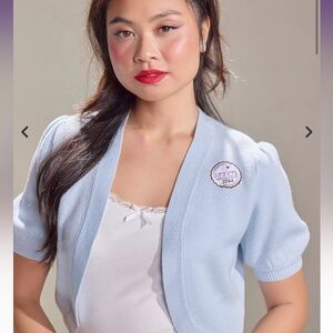 Her Universe- UP Light Blue Short Sleeve Cardigan